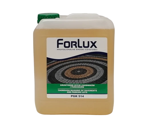 Preparat do gruntownego mycia kostki brukowej  i chodników - FORLUX PGK 514